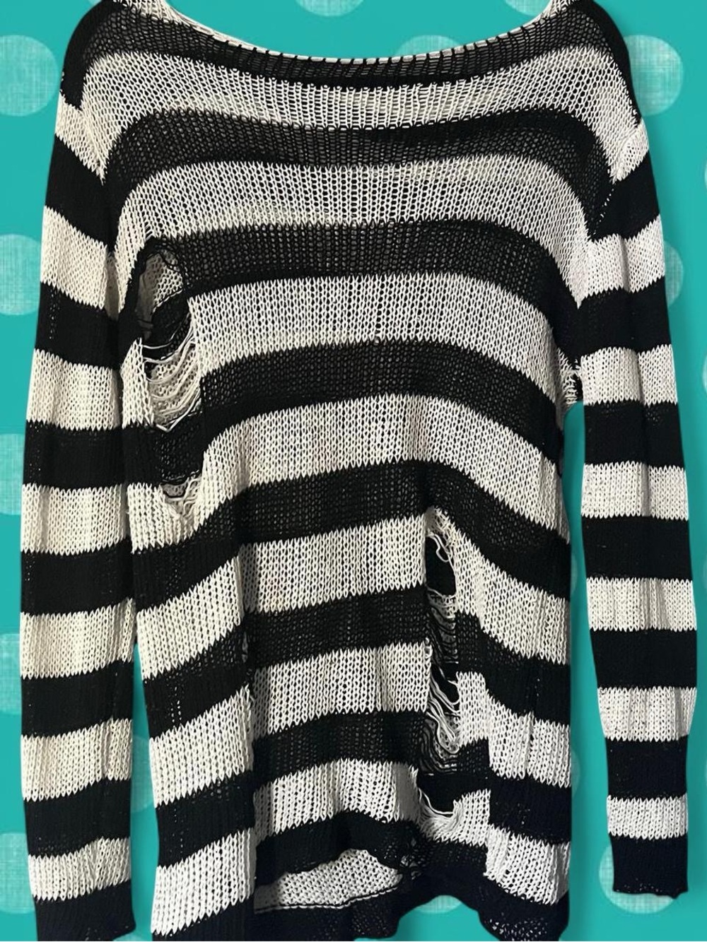 Striped Black and White Sweater